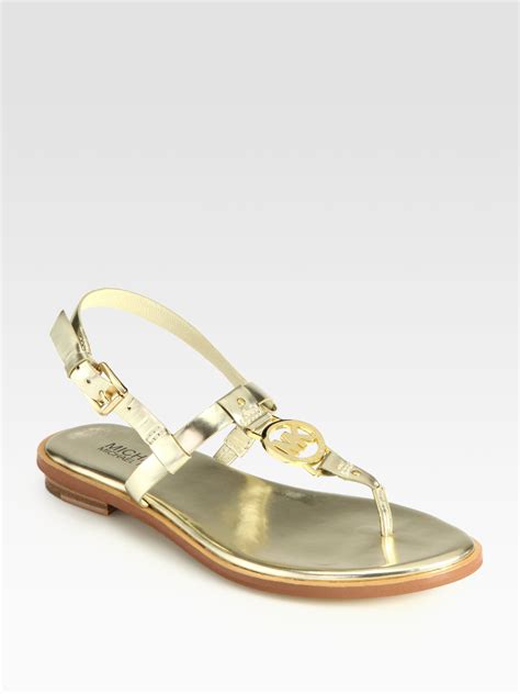 keilsandaletten gold michael kors sale|Michael kors gold sandals + FREE SHIPPING .